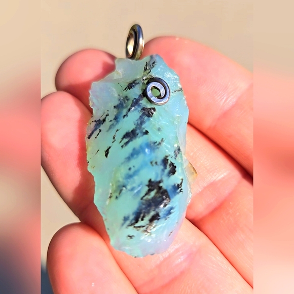 Jewelry - Peruvian Blue Opal Pendant